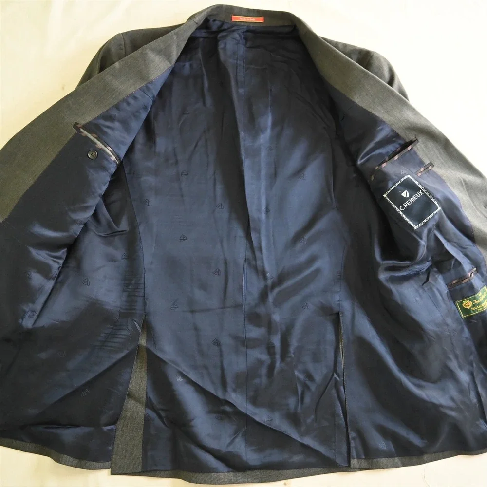 Daniel Cremieux 42L Gray Arthur Loro‎ Piana Zelander Blazer Sport Coat Jacket